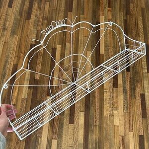 White Metal Wall Shelf